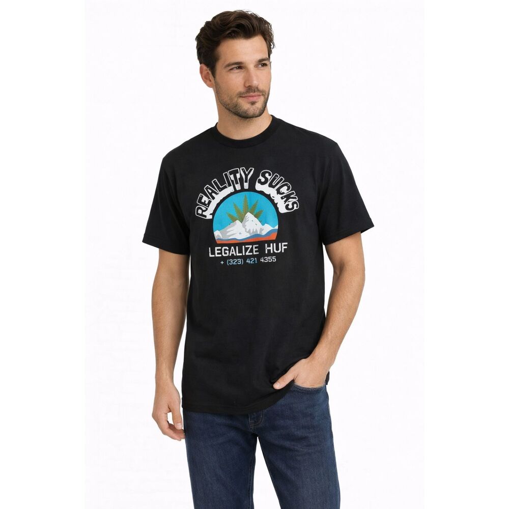 Huf Short Sleeve Graphic Tee Black S